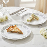 CORELLE MODENA 26 CM Dinner Plate | Pack of 2 | Dinnerware & Serving Plate| Vitrelle Triple Layer Glass| Lightweight |1-year warranty on chips, breaks & scratches