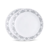 CORELLE MODENA 21.5 CM Medium Rounded Plate for Snacking & Dining | Vitrelle Triple Layer Glass| Lightweight |1-year warranty on chips, breaks & scratches
