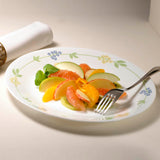 CORELLE SECRET GARDEN 17CM Small Rounded Plate for Snacking & Dining | Pack of 2| Vitrelle Triple Layer Glass| Lightweight |1-year warranty on chips, breaks & scratches