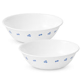 CORELLE SECRET GARDEN 950 ML Mixing & Serving Multipurpose bowl| Pack of 2 | Ideal for Dal/Curry/Sambhar/Biryani/Chicken/Rice | Vitrelle Triple Layer Glass| Lightweight |1-year warranty on chips, breaks & scratches