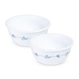 CORELLE SECRET GARDEN 177 ML Small Katori for serving Dal/Curd/Desserts/Dips| Pack of 2 | Ramekin Bowl | Vitrelle Triple Layer Glass| Lightweight |1-year warranty on chips, breaks & scratches