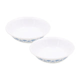 CORELLE SKYLINE BAY GARDEN 296 ML Vegetable Bowl for Serving Curry/Gravy/Dessert | Pack of 2|  Vitrelle Triple Layer Glass| Lightweight |1-year warranty on chips, breaks & scratches