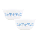CORELLE SKYLINE BAY GARDEN 177 ML Small Katori-Pack of 2| For serving Dal/Curd/Desserts/Dips| Ramekin Bowl | Vitrelle Triple Layer Glass| Lightweight |1-year warranty on chips, breaks & scratches