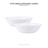 Corelle Asia Round Herb Country 2 Pcs Soup Bowl (532ml)