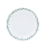 CORELLE 26 CM Dinner Plate | SPRING BLOSSOM MINT | Dinnerware & Serving Plate| Vitrelle Triple Layer Glass| Lightweight |1-year warranty on chips, breaks & scratches| Microwave & Dishwasher Safe| Stackable and Non-porous surface
