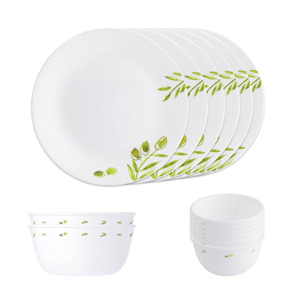 Corelle Livingware Olive Garden 14 Pcs Dinner Set