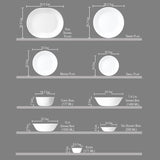 Corelle Livingware Winter Frost White 8.5in Divided Dish Dinner Plate