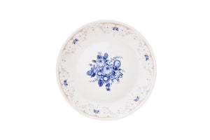 Corelle Asia Collection Gold Series Blooming Blue Luncheon Plate
