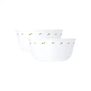 Corelle Livingware Plus Olive Garden 828 ml Curry Bowl/Noodle Bowl Pack of 2