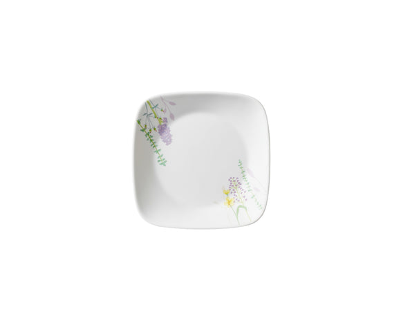 Corelle Asia Square Round Collection Blooms Square Round Bread & Butter Plate