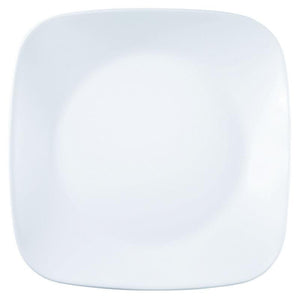 Corelle Square Round WFW Winter Frost White Medium Plate