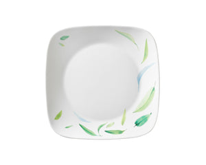 Corelle Asia Square Round Collection Dancing Leaves Square Round Dinner Plate