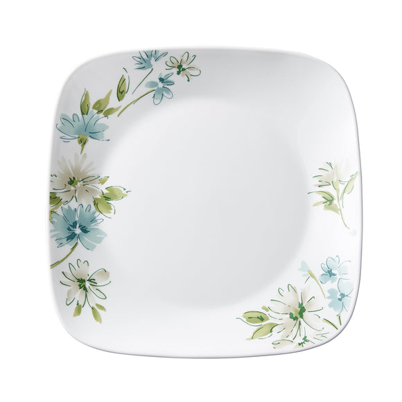 Corelle Asia Square Round Collection Fairy Flora Square Round Dinner Plate