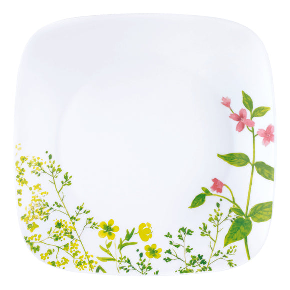 Corelle Asia Square Round Collection Provence Garden Square Round Dinner Plate
