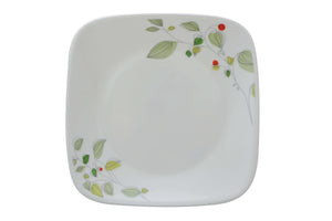 Corelle Asia Square Round Collection Green Breeze Square Round Dinner Plate