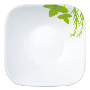 Corelle Asia Square Round Collection European Herbs Square Round 1.4L Serving Bowl