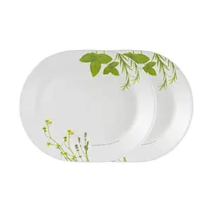 Corelle Corelle Asia Collection European Herbs 31 cm Oval Serving Platter Pack of 2