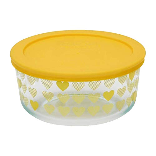 Pyrex- 4Cup/950ML Yellow Hearts
