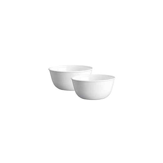 Corelle Livingware Winter Frost White 828 ml Curry/Noodle Bowl Pack of 2