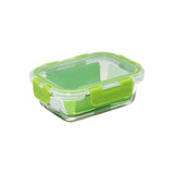 Snapware Leak-Proof Eco Clean Glass Storage Container with Air-Tight Lid, Microwave and Oven Safe, Rectangle, 1090ML, Green