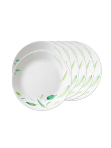 Corelle Asia Collection Dancing Leaves 22 cm Medium Plate Pack Of 6