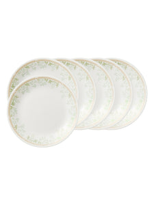 Corelle Asia Collection Gold Series mint leaves 22 cm Medium Plate Pack Of 6
