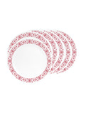 Corelle Livingware Red Trellis 26 cm Dinner Plate  Pack Of 6