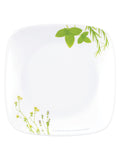 Corelle Asia Square Round Collection European Herbs 17 cm Square Round Small Plate  Pack Of 6