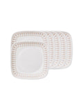 Corelle Square Round Gold Collection Golden Infinity 17 cm Small Plate  Pack Of 6
