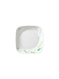 Corelle Asia Square Round Collection Dancing Leaves 22.9 cm Square Round Medium Plate Pack Of 6