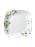 Corelle Asia Square Round Collection Fairy Flora 26.7 cm Square Round Dinner Plate  Pack Of 6