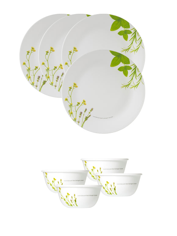 Corelle Asia Collection European Herbs (Pack of 8)