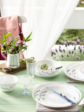 Corelle  Asia Collection Lavender Garden Basic / Mini / Starter Set (Pack of 10) 4 26cm Dinner Plates, 4 296ml Dessert Bowls, 2 828ml Curry Bowls