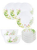 Corelle  Asia Collection Provence Garden Basic / Mini / Starter Set (Pack of 10) 4 26cm Dinner Plates, 4 296ml Dessert Bowls, 2 828ml Curry Bowls
