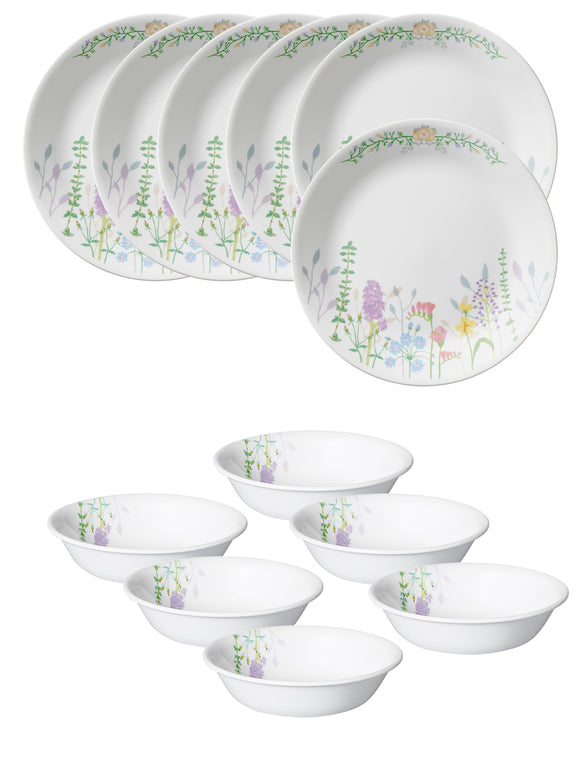 Corelle Asia Collection Blooms Breakfast Set (Pack of 12)