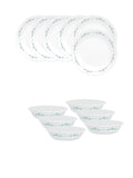 Corelle Livingware English Garden Breakfast Set (Pack of 12) 6 26cm Dinner Plates, 6 296ml Dessert Bowl