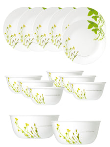 Corelle Asia Collection European Herbs 14 Pcs Dinner Set (Pack of 14)