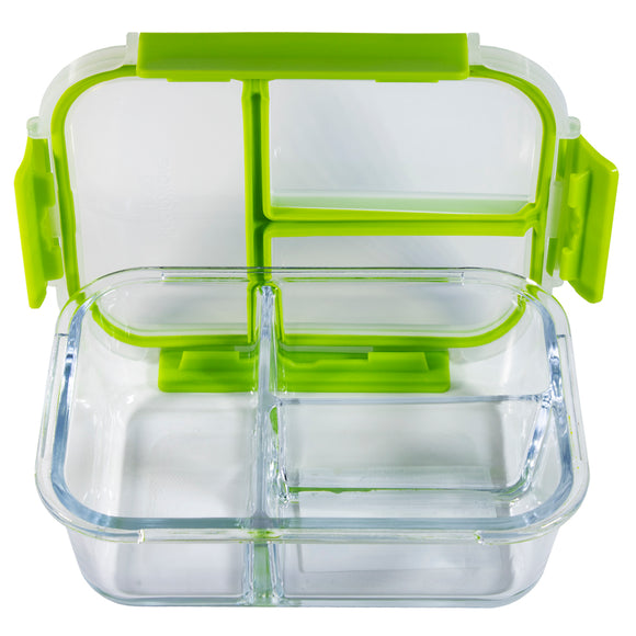 Snapware Leak-Proof Eco Clean, 3 Compartment, Glass Storage