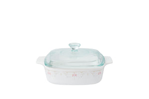 Corningware Casserole Blooming Pink 1 Liter - With Lid