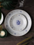 Corelle Asia Collection Gold Series Blooming Blue 21 Pcs Dinner Set