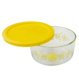 Pyrex Decorated Storage 4-cup/950ml Round Storage Butterfly WPC - Butterscotch