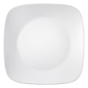 Corelle Square Round Winter Frost White Dinner Plate (Single)