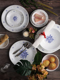 Corelle Asia Collection Gold Series Blooming Blue 21 Pcs Dinner Set