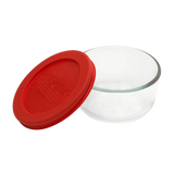 Pyrex-1Cup/236ml Round Bowl with Plastic Red Lid