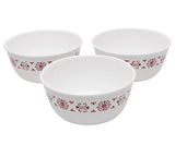 Corelle Curry/ Noodle Bowl Red Trellies -- Pack of 3