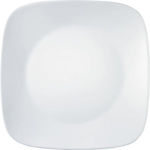 Corelle Winter Frost White Glass Square Dinner Plate Pack of 6, 26.7CM