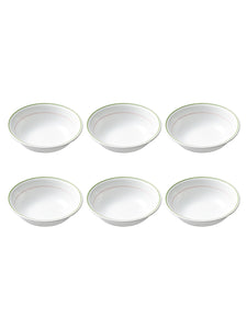 Corelle Livingware Double Ring Green 296 ml Dessert Bowl Pack Of 6